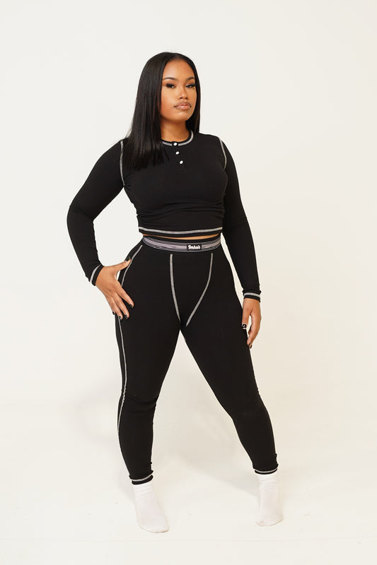 Black Long Sleeve Set